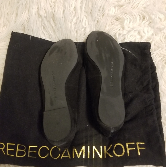 NWOT Rebecca Minkoff 6 Cancer Suede smoking flats - Picture 2 of 5